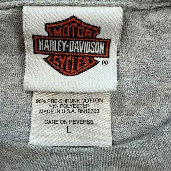 Vintage Harley Davidson Nashville Long Sleeve Shirt Boswell's TN L Made In USA - Picture 4 of 5